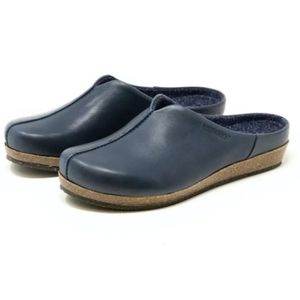 Stegmann Navy Blue  Cork Low Heels Slip On Clogs Size 9